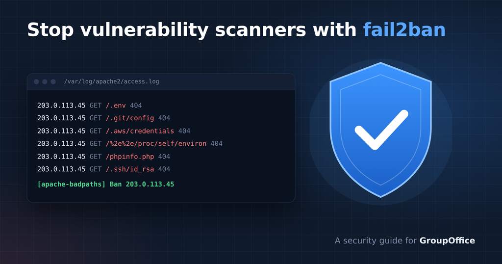 Apache-Access-Log mit Scanner-Anfragen und fail2ban-Sperre